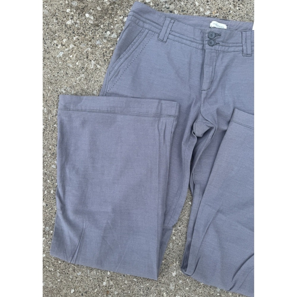 Y2K Maurices Women's Grey Dress Pant Trousers Flare Leg Polished SZ 11/ 12 NWT - Picture 5 of 16